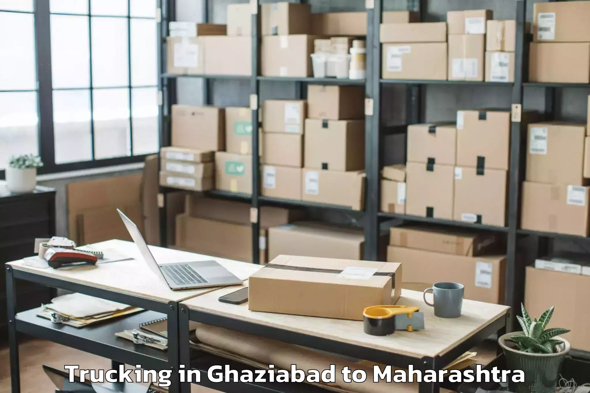 Top Ghaziabad to Mehkar Trucking Available